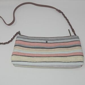 Elliott Lucca Pastel Striped Wristlet